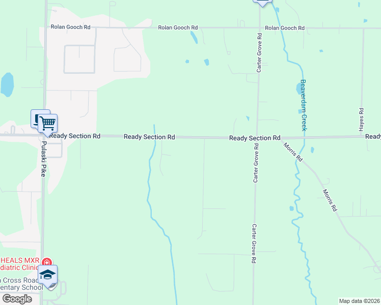 map of restaurants, bars, coffee shops, grocery stores, and more near 128 Dollywood Drive in Toney