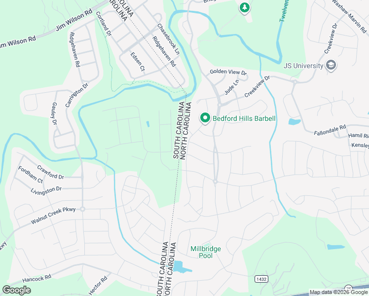 map of restaurants, bars, coffee shops, grocery stores, and more near 412 Landau Road in Waxhaw