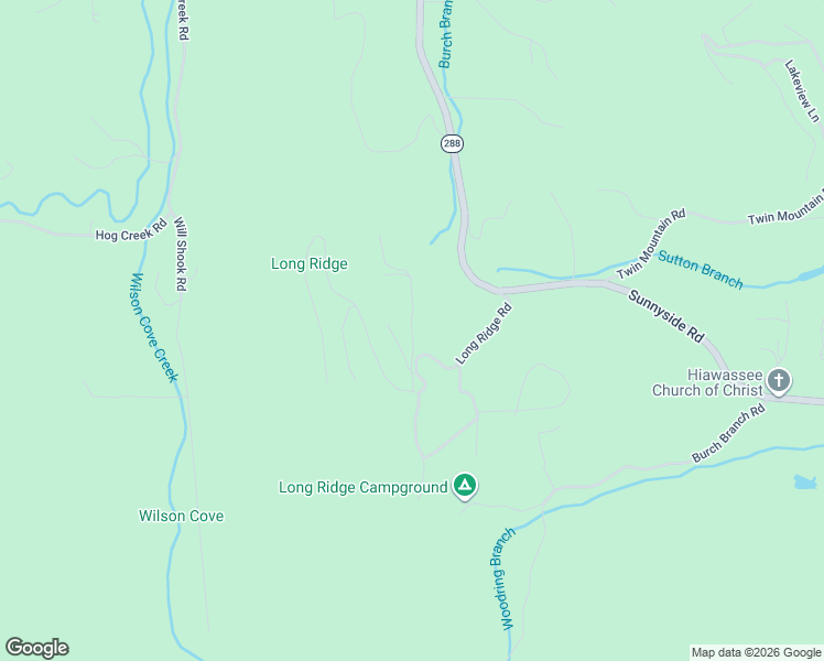 map of restaurants, bars, coffee shops, grocery stores, and more near 1185 Long Ridge Road in Hiawassee