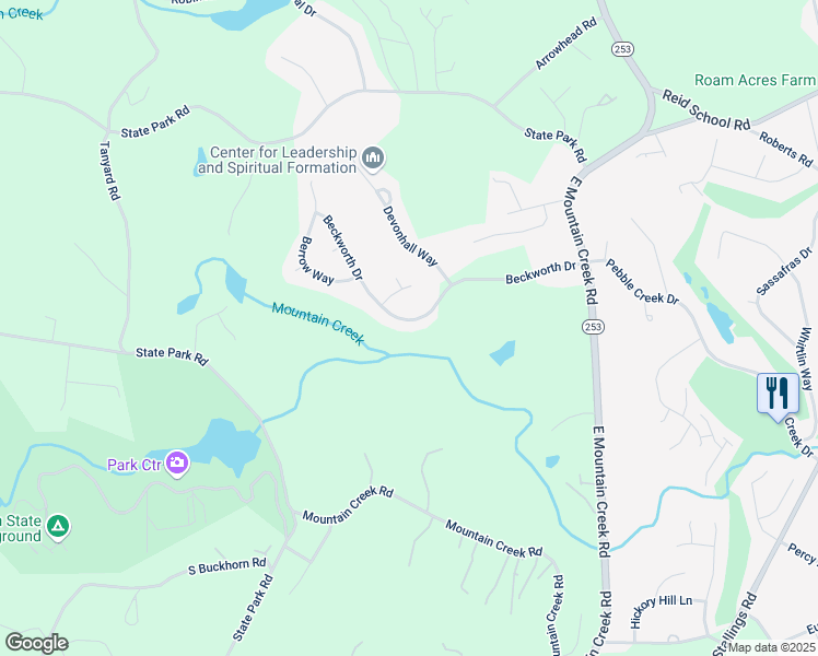 map of restaurants, bars, coffee shops, grocery stores, and more near 113 Beckworth Drive in Taylors