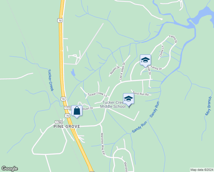 map of restaurants, bars, coffee shops, grocery stores, and more near 107 Heron Moon Court in Havelock