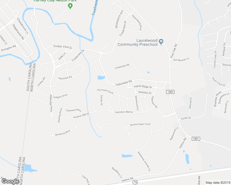 map of restaurants, bars, coffee shops, grocery stores, and more near 3018 Lily Pond Circle in Waxhaw