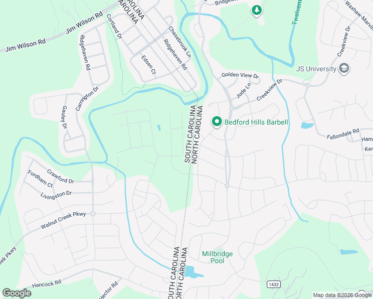 map of restaurants, bars, coffee shops, grocery stores, and more near 412 Landau Road in Waxhaw