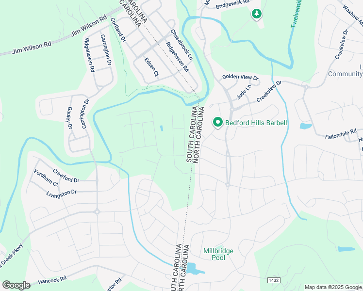 map of restaurants, bars, coffee shops, grocery stores, and more near 416 Landau Road in Waxhaw