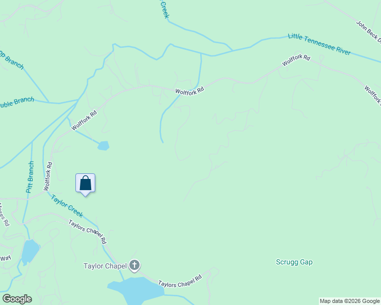 map of restaurants, bars, coffee shops, grocery stores, and more near 45 Hawkeye Trail in Rabun Gap