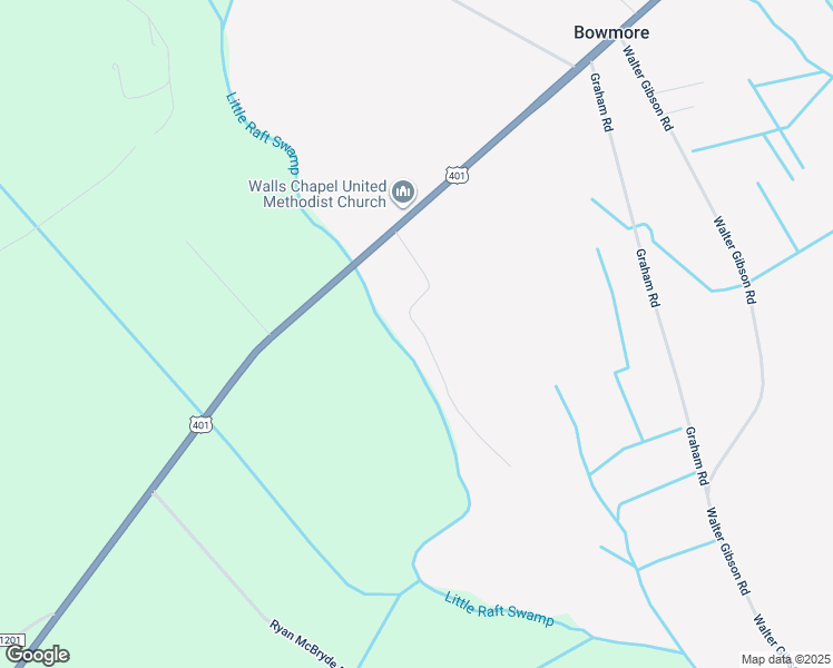map of restaurants, bars, coffee shops, grocery stores, and more near 388 Oxendine Lane in Raeford
