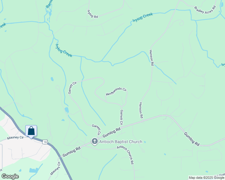 map of restaurants, bars, coffee shops, grocery stores, and more near 3130 Northwoods Circle in Blairsville