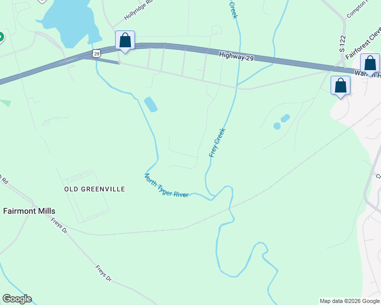 map of restaurants, bars, coffee shops, grocery stores, and more near 265 State Road S-42-317 in Spartanburg