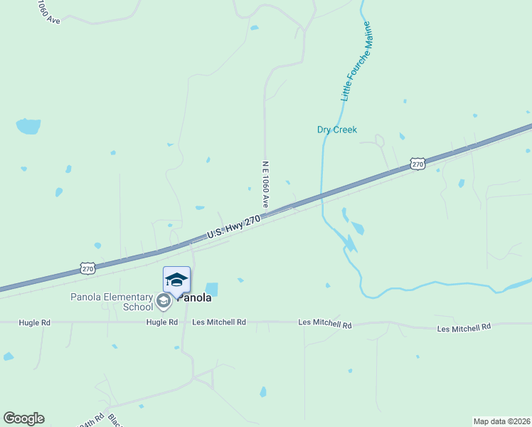 map of restaurants, bars, coffee shops, grocery stores, and more near 5915 U.S. 270 in Wilburton
