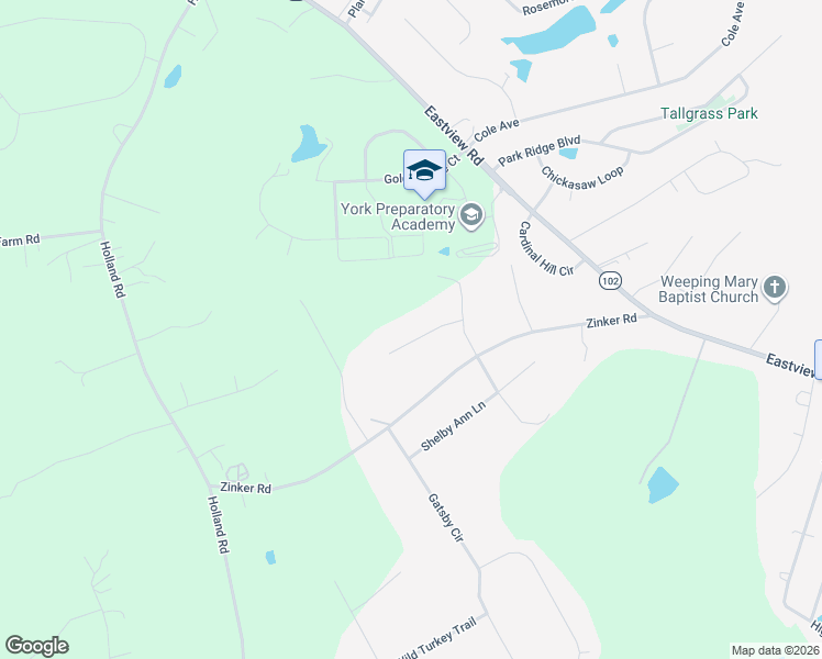 map of restaurants, bars, coffee shops, grocery stores, and more near 2318 Joseph Court in Rock Hill