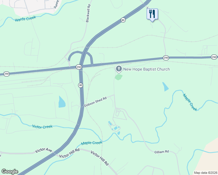 map of restaurants, bars, coffee shops, grocery stores, and more near 570 Gilliam Road in Greer