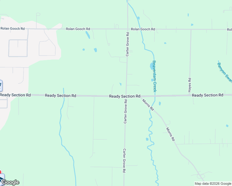 map of restaurants, bars, coffee shops, grocery stores, and more near 2077 Ready Section Road in Toney