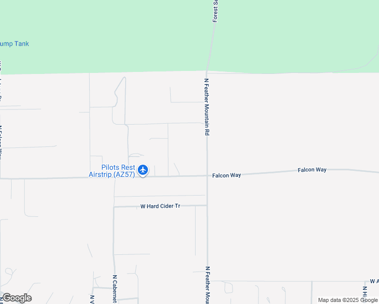 map of restaurants, bars, coffee shops, grocery stores, and more near 26600 North Feather Mountain Road in Paulden