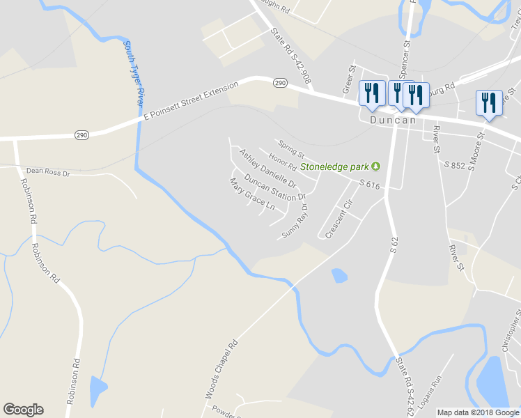 map of restaurants, bars, coffee shops, grocery stores, and more near 608 Chloe Faith Court in Duncan