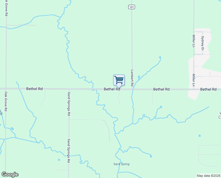 map of restaurants, bars, coffee shops, grocery stores, and more near 26843 Bethel Road in Elkmont
