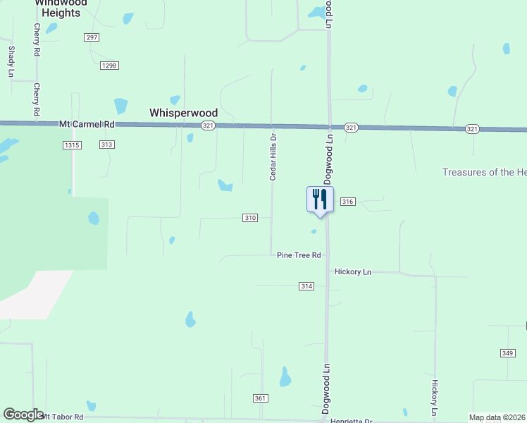 map of restaurants, bars, coffee shops, grocery stores, and more near 13 Cedar Hills Drive in Cabot