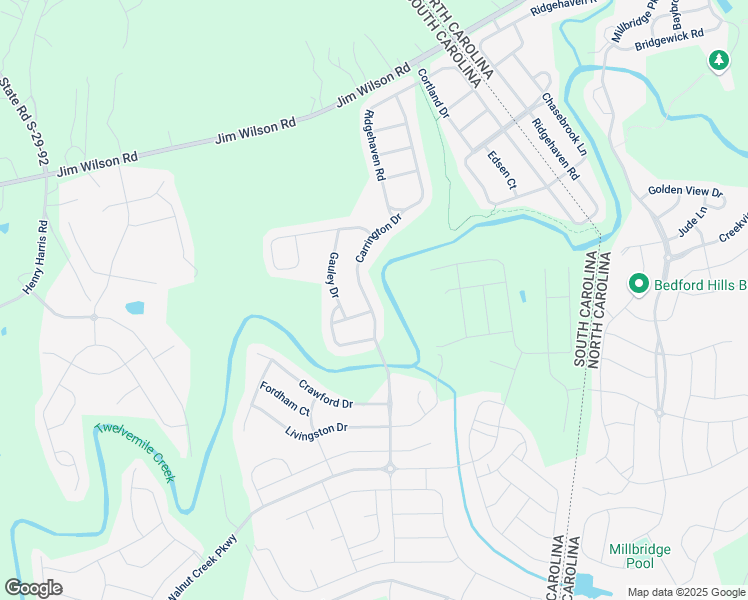 map of restaurants, bars, coffee shops, grocery stores, and more near 4418 Carrington Drive in Lancaster