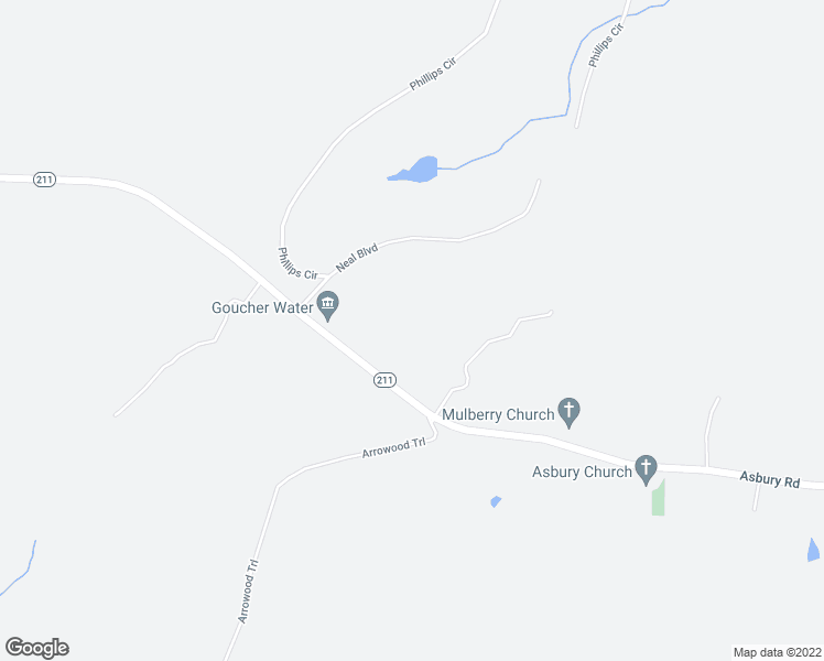 map of restaurants, bars, coffee shops, grocery stores, and more near 622 Asbury Road in Pacolet