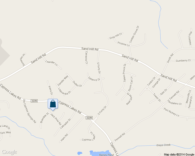 map of restaurants, bars, coffee shops, grocery stores, and more near 5352 South Forty Drive in Hope Mills