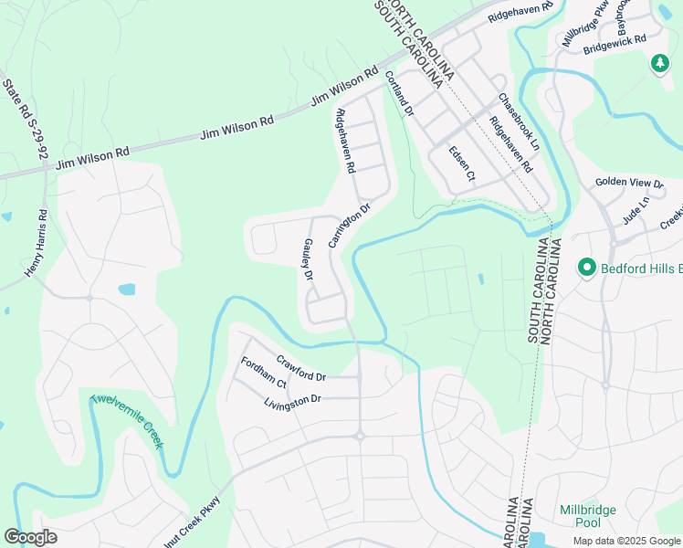 map of restaurants, bars, coffee shops, grocery stores, and more near 4418 Carrington Drive in Lancaster
