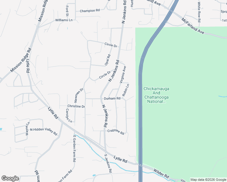 map of restaurants, bars, coffee shops, grocery stores, and more near 44 Virginia Avenue in Rossville