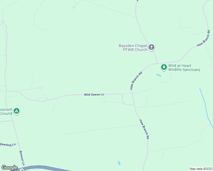 map of restaurants, bars, coffee shops, grocery stores, and more near 224 Wild Geese Lane in Richlands
