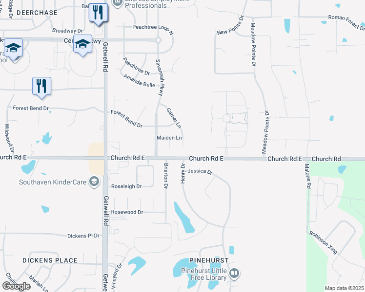 map of restaurants, bars, coffee shops, grocery stores, and more near in Southaven