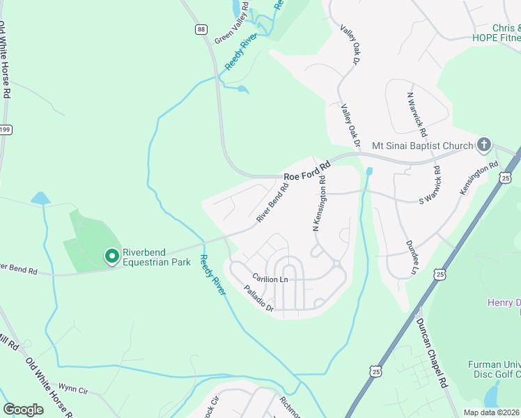 map of restaurants, bars, coffee shops, grocery stores, and more near 230 River Bend Road in Greenville