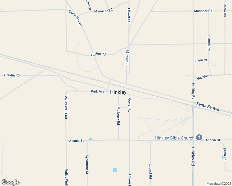 map of restaurants, bars, coffee shops, grocery stores, and more near 37590 Mulberry Road in Hinkley