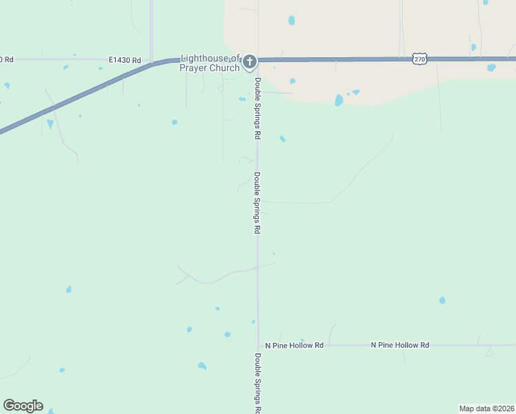map of restaurants, bars, coffee shops, grocery stores, and more near 533 Double Springs Road in McAlester