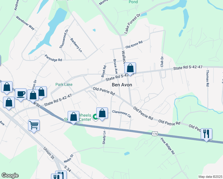 map of restaurants, bars, coffee shops, grocery stores, and more near 150 Old Petrie Road in Spartanburg