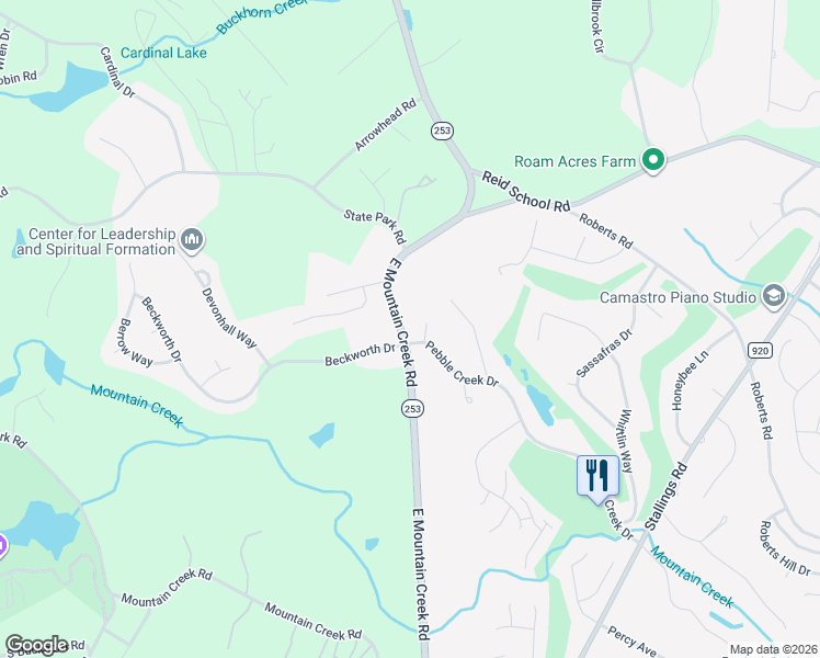 map of restaurants, bars, coffee shops, grocery stores, and more near 5 Cricket Court in Taylors