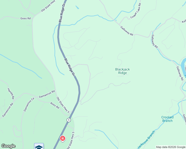map of restaurants, bars, coffee shops, grocery stores, and more near 333 White Oak Circle in Blue Ridge