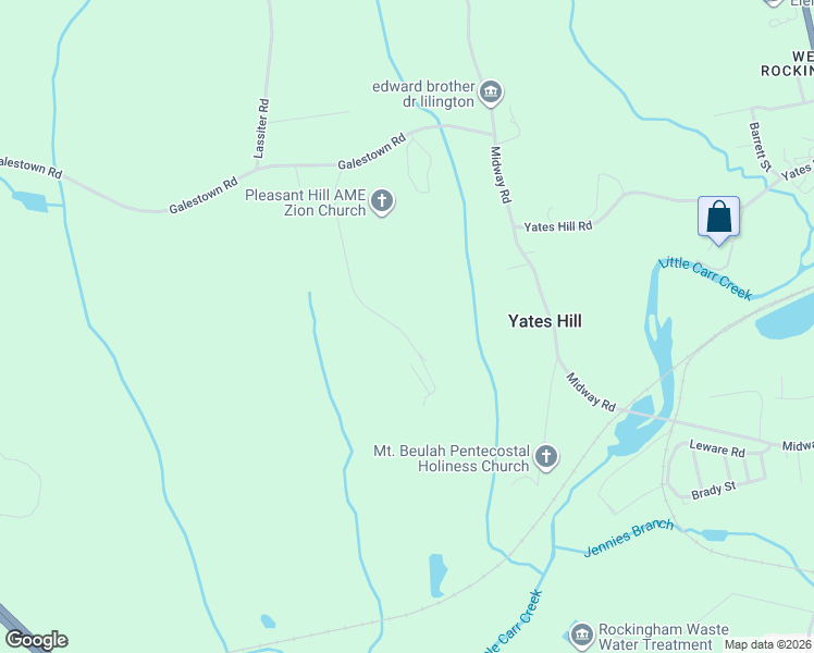 map of restaurants, bars, coffee shops, grocery stores, and more near 187 Lake Road in Rockingham