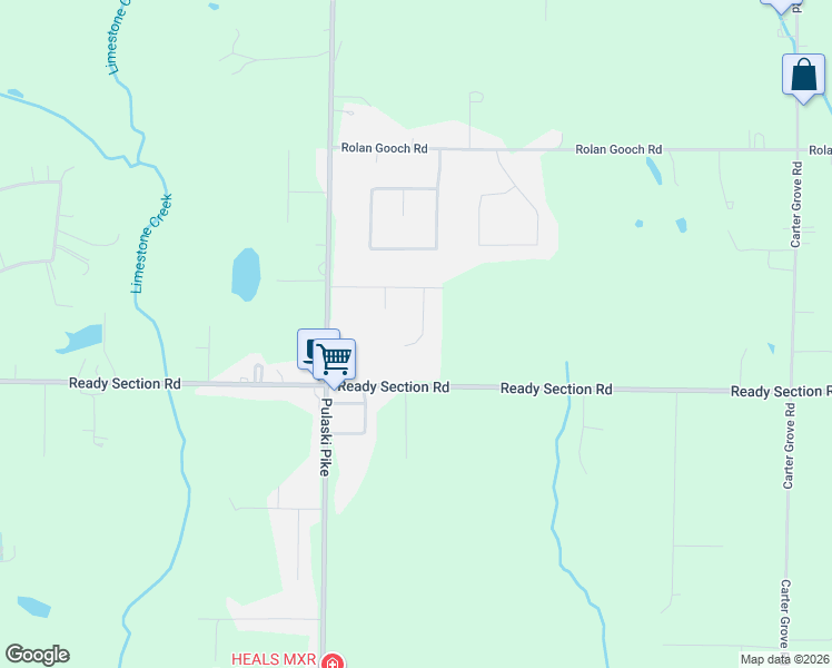 map of restaurants, bars, coffee shops, grocery stores, and more near 118 Southern Pine Drive in Toney