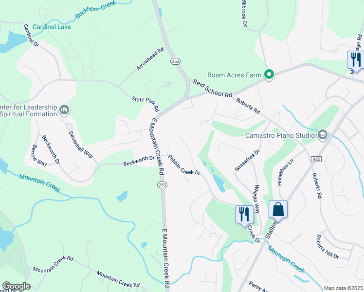 map of restaurants, bars, coffee shops, grocery stores, and more near 15 Apple Jack Lane in Taylors