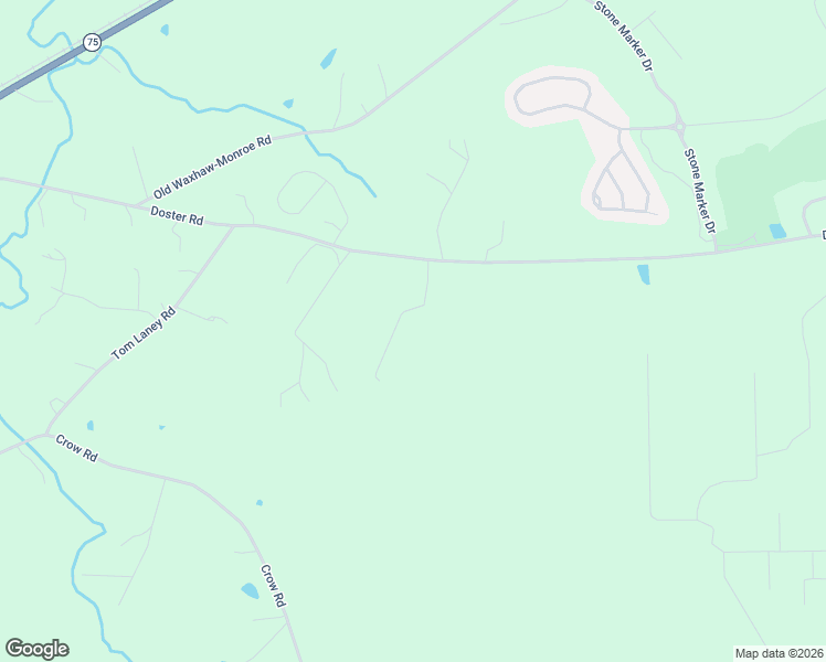 map of restaurants, bars, coffee shops, grocery stores, and more near 3911 Doster Road in Monroe