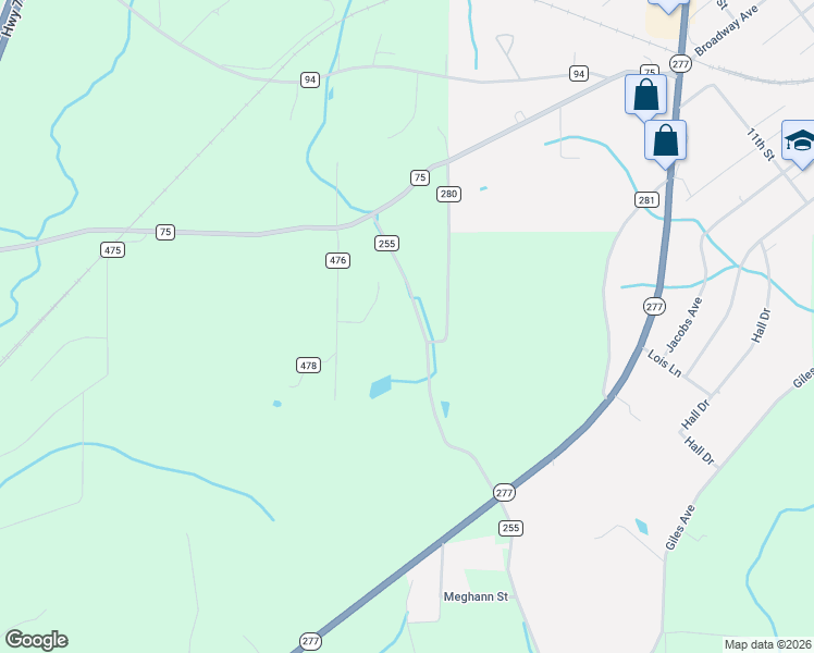 map of restaurants, bars, coffee shops, grocery stores, and more near 258 County Road 255 in Bridgeport