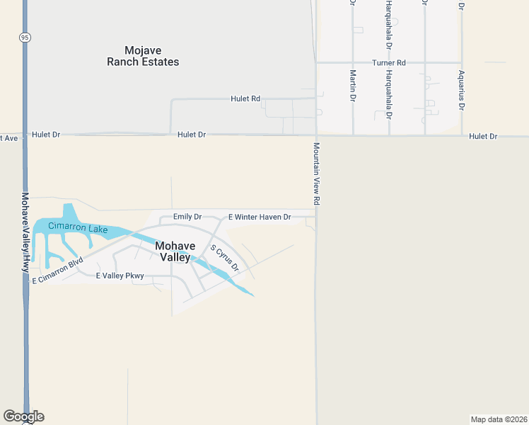 map of restaurants, bars, coffee shops, grocery stores, and more near 1917 East Winter Haven Drive in Mohave Valley