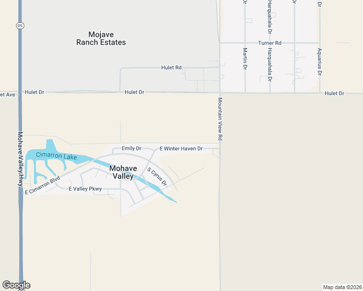 map of restaurants, bars, coffee shops, grocery stores, and more near 1917 East Winter Haven Drive in Mohave Valley