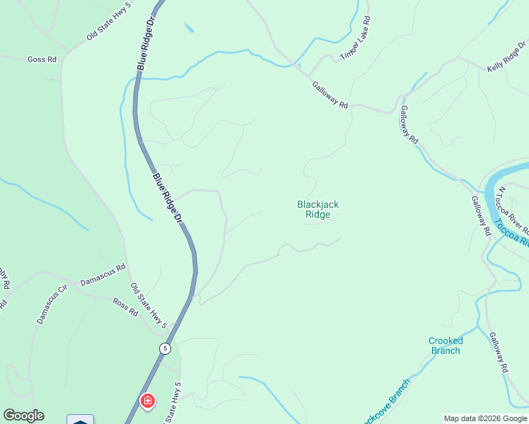 map of restaurants, bars, coffee shops, grocery stores, and more near 223 White Oak Circle in Blue Ridge