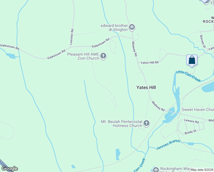 map of restaurants, bars, coffee shops, grocery stores, and more near 177 Lake Road in Rockingham
