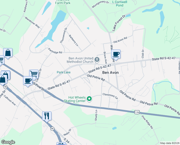 map of restaurants, bars, coffee shops, grocery stores, and more near 2325 Country Club Road in Spartanburg