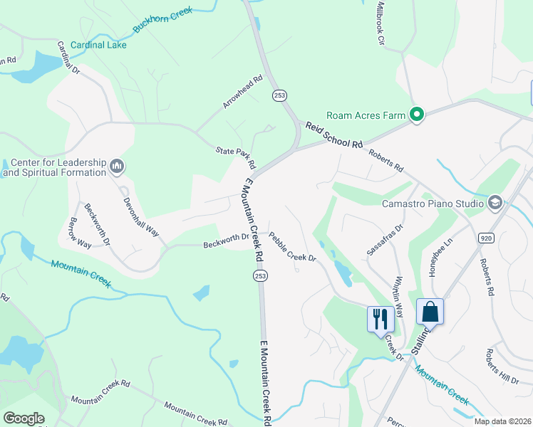 map of restaurants, bars, coffee shops, grocery stores, and more near 5 Cricket Court in Taylors