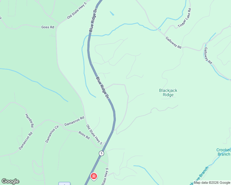 map of restaurants, bars, coffee shops, grocery stores, and more near 36 White Oak Circle in Blue Ridge