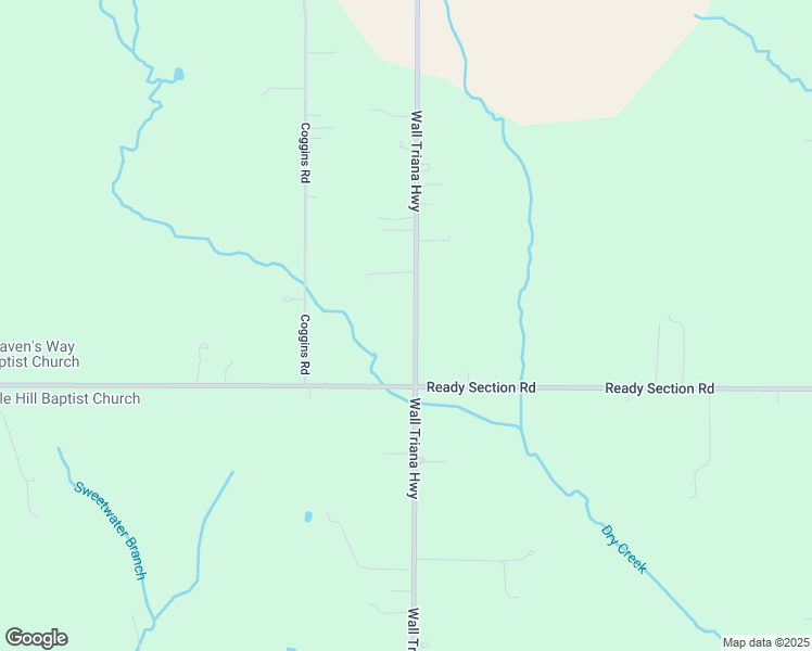 map of restaurants, bars, coffee shops, grocery stores, and more near 11497 Wall Triana Highway in Ardmore