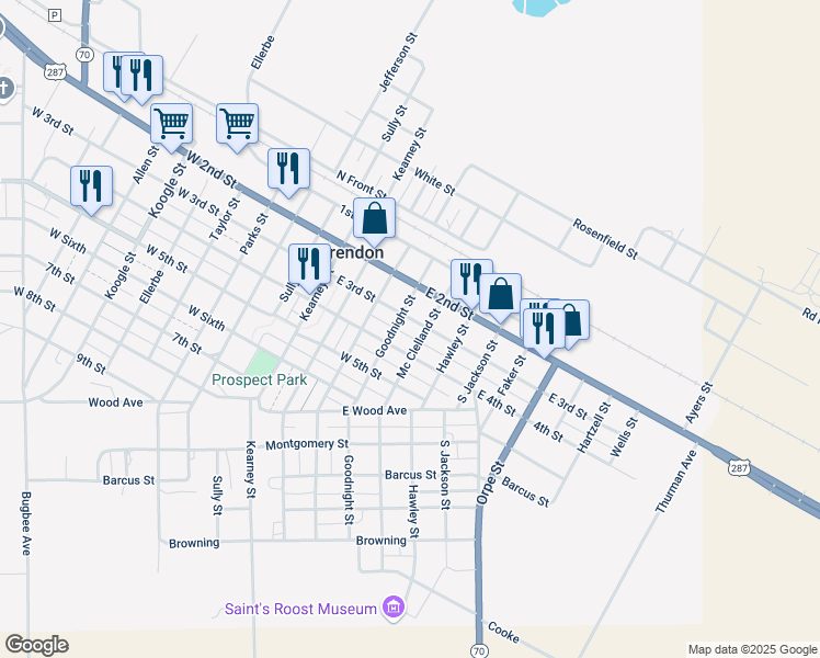 map of restaurants, bars, coffee shops, grocery stores, and more near 301-399 Mc Clelland Street in Clarendon