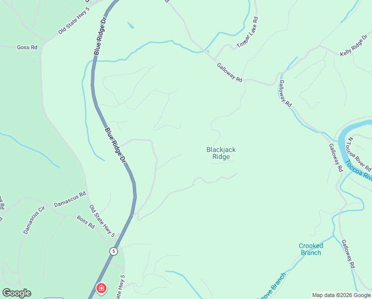 map of restaurants, bars, coffee shops, grocery stores, and more near 337 White Oak Circle in Blue Ridge