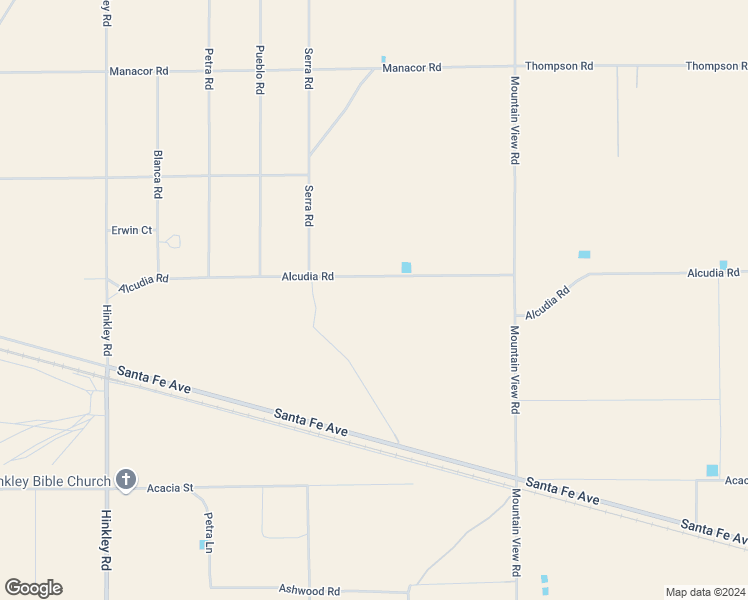 map of restaurants, bars, coffee shops, grocery stores, and more near Alcudia Road in San Bernardino County