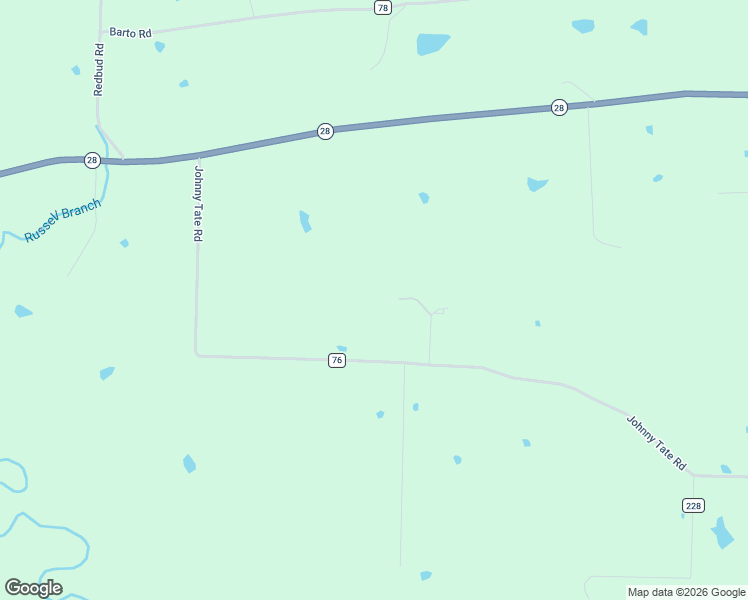map of restaurants, bars, coffee shops, grocery stores, and more near 2660 Johnny Tate Road in Waldron